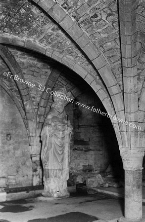 CATHEDRAL IN THE E.CRYPT WITH 14TH CENT STATUE OF S.SWITHUM